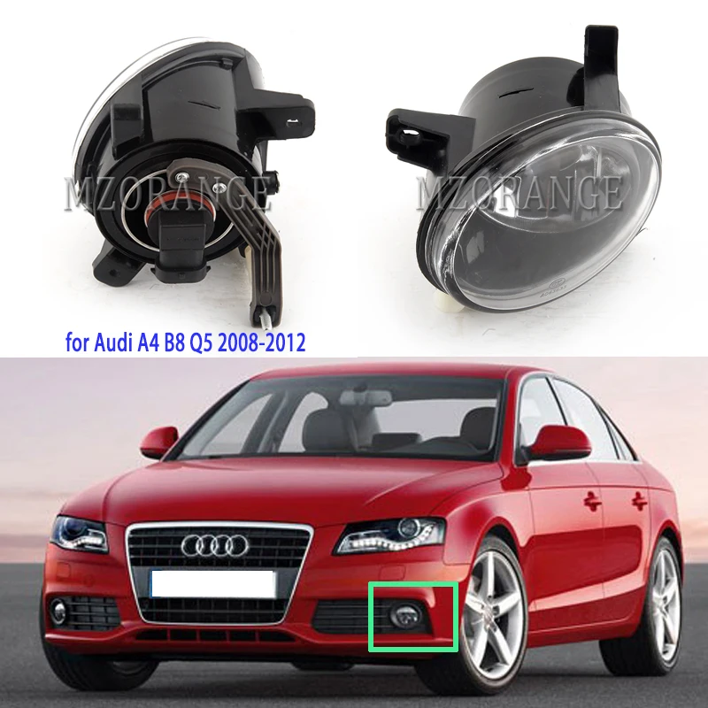 Front Bumper Fog Lights for Audi A4 B8 Q5 S4 A4 Allroad 2008-2012 DRL Headlight Assembly Halogen Lamp Accessories 8T0941699B