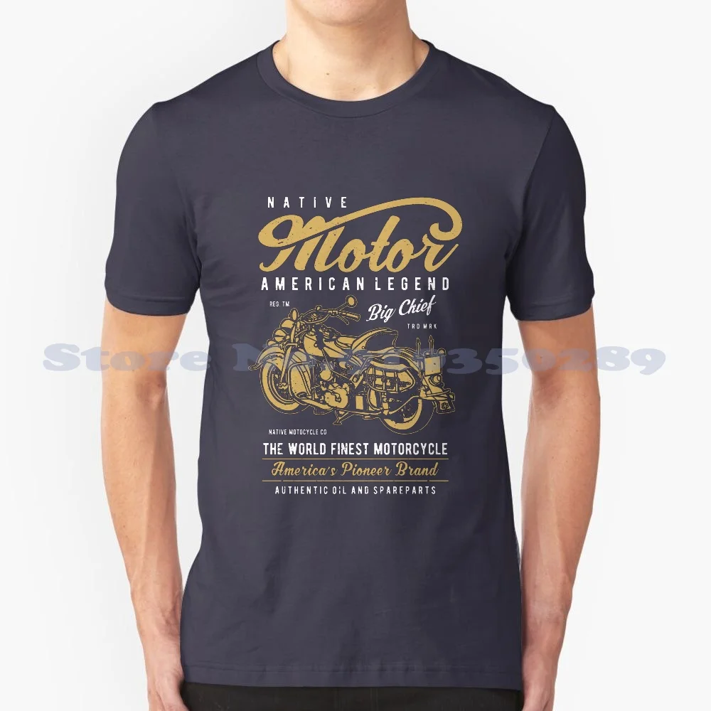 American Legen Motorcycle , Biker , Custom , Motor , 100% Cotton T-Shirt Motorcycle Custom Soul Motocross Racing Motorbike