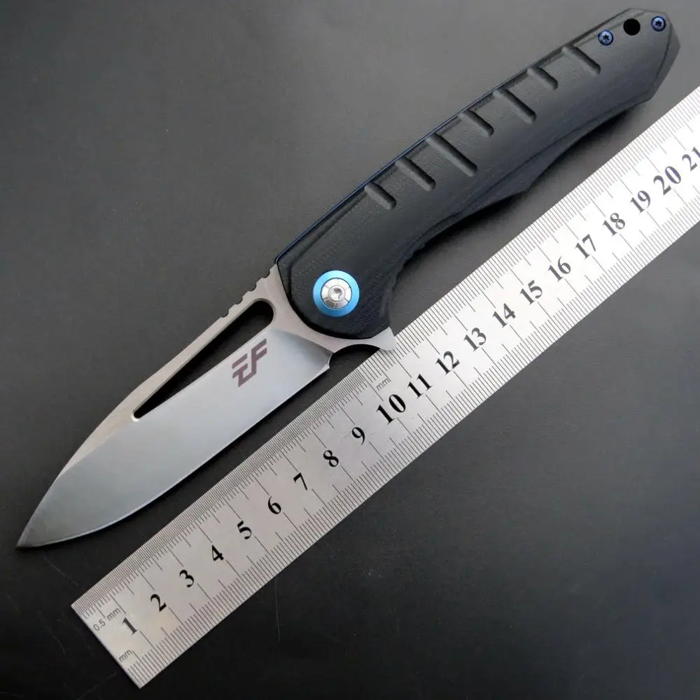 

Eafengrow EF916 Folding Knife jackknife D2 Blade G10 Handle Survivcal Tactical Pocket Knife Camping Hunting EDC tool