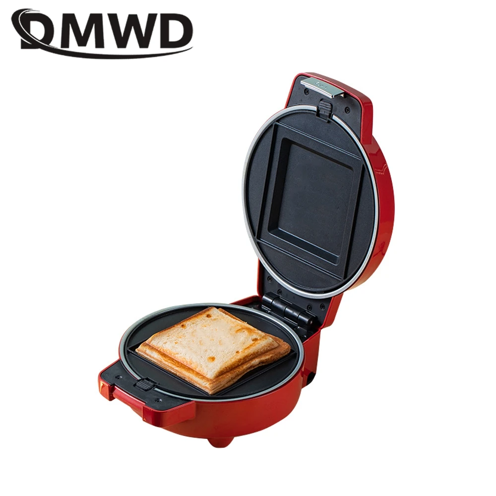 DMWD multifunzione Waffle Donut Maker Sandwich Machine teglia elettrica Pancake forno colazione Maker riscaldamento a doppia faccia