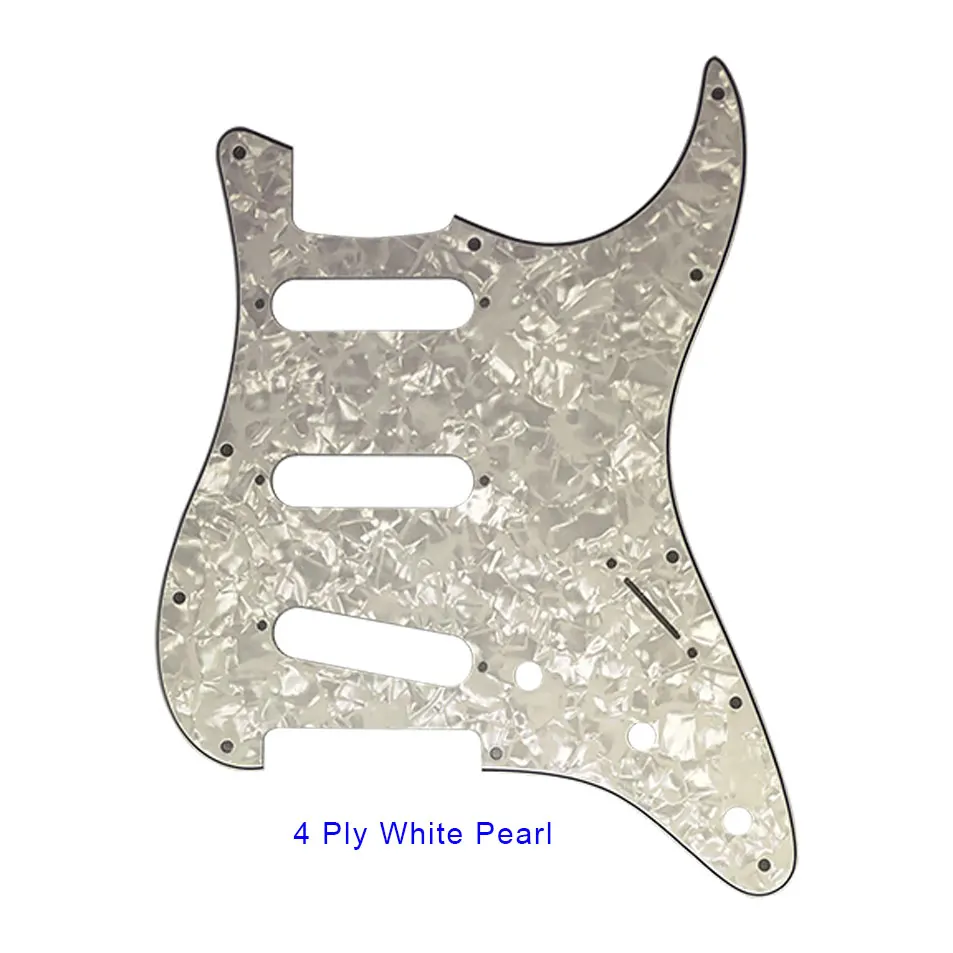 Xin Yue Custom Guitar Parts -For US 72'11 Mounting Screws Hole Standard St SSS Strat Guitar Pickguard Multiple Colors Available