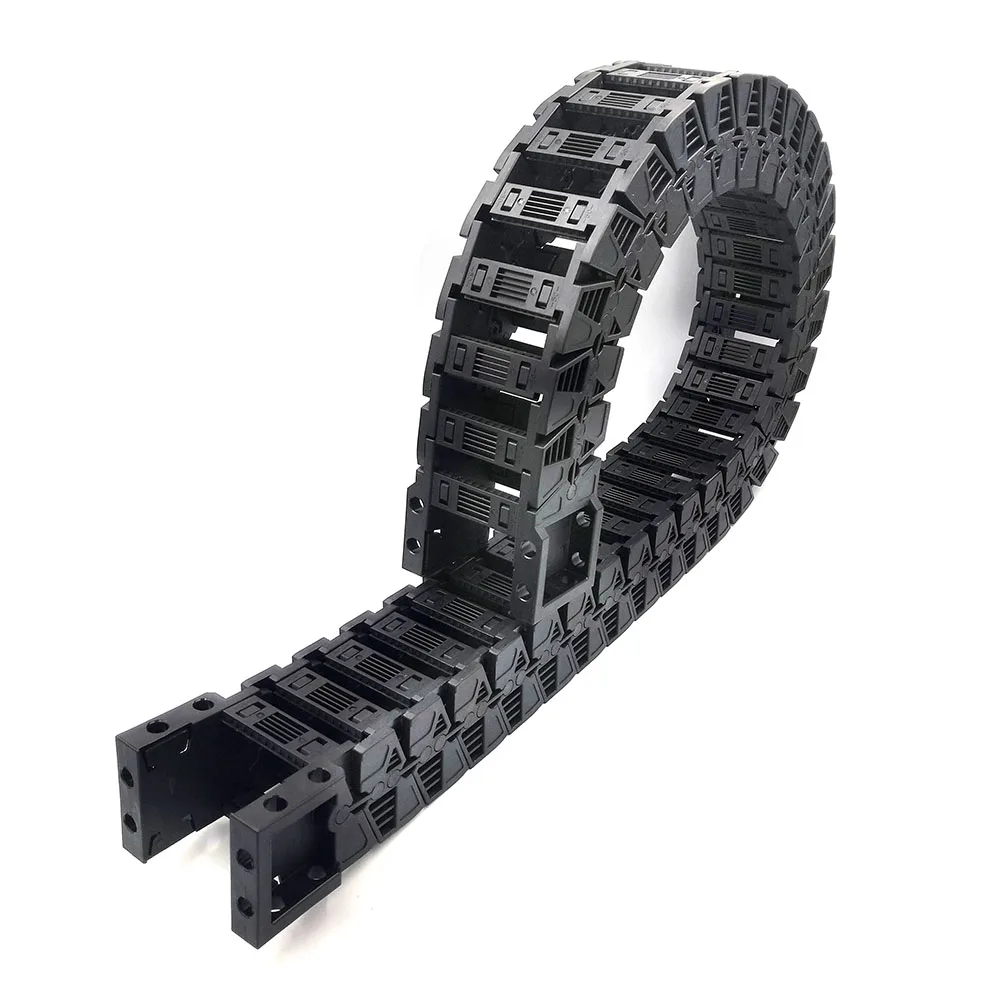 1 Meter 50 Series High-Speed Mute Drag Chain Wire Carrier Cable Plastic Transmission Bridge Type Open Both Side Hot Sales