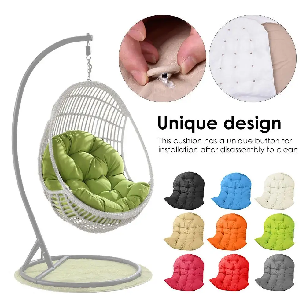 Swing Hanging Basket Seat Cushion Thicken Hanging Egg Hammock Chair Cushion for Home Garden Rocking Chair Seat Cushion No Chair