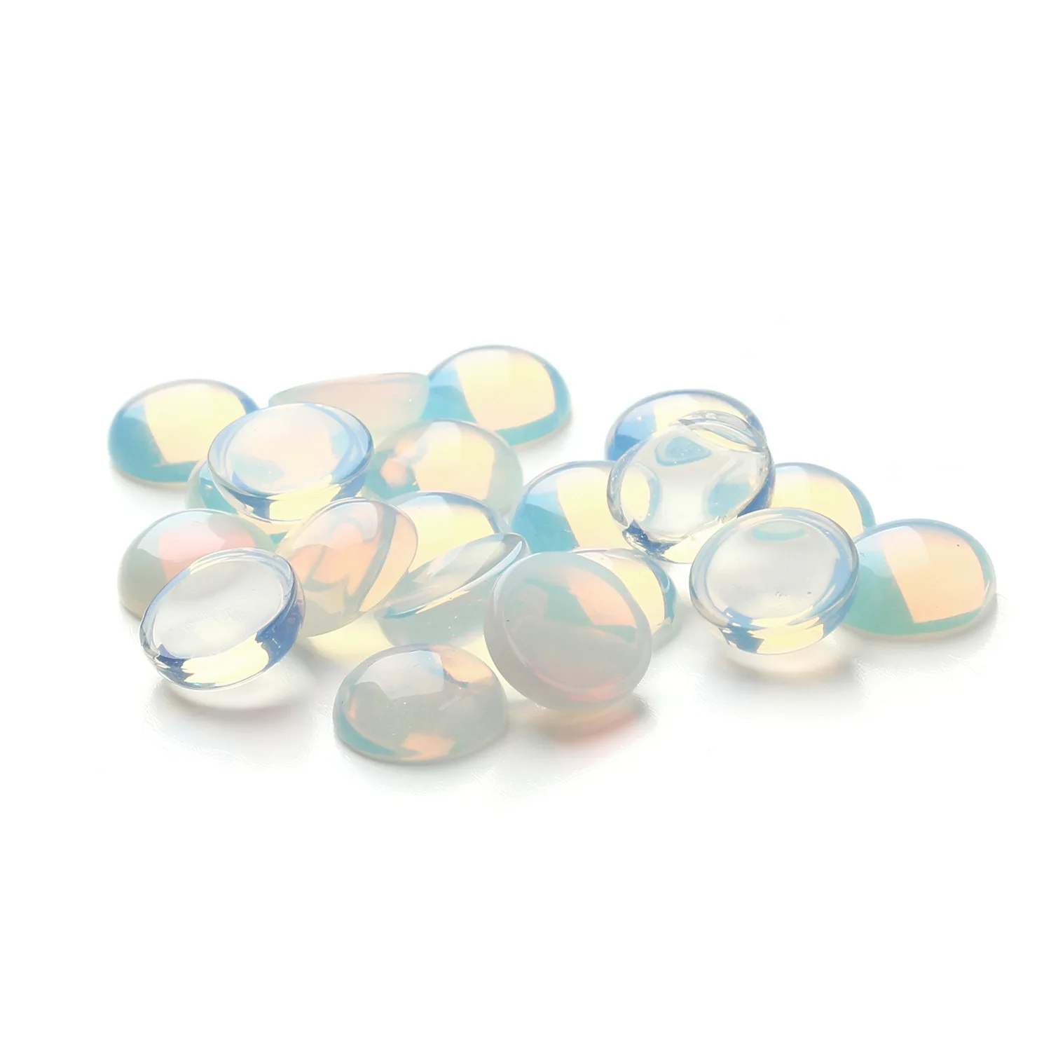 20Pcs/Pack Fashion Opal Cabochons  Natural Semi-precious  Cabochons Size 4-18mm DIY Beads For Making Rings Wholesale Lots Bulk