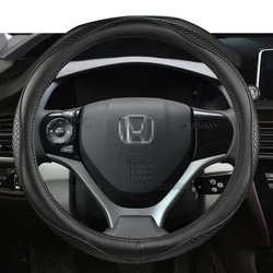 Genuine Leather Car Steering Wheel Cover 36cm for HONDA CIVIC 2004 2006 2007 2008 2009 2012 2013 2014 Auto Accessories