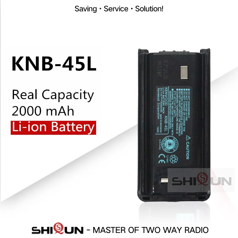 10pcs KNB-45L 2000mAh Li-ion Battery Compatible with Kenwood TK-3312 TK-2200 TK-2207 TK-2312 TK-3200 TK-3207 TK-2202L TK-221