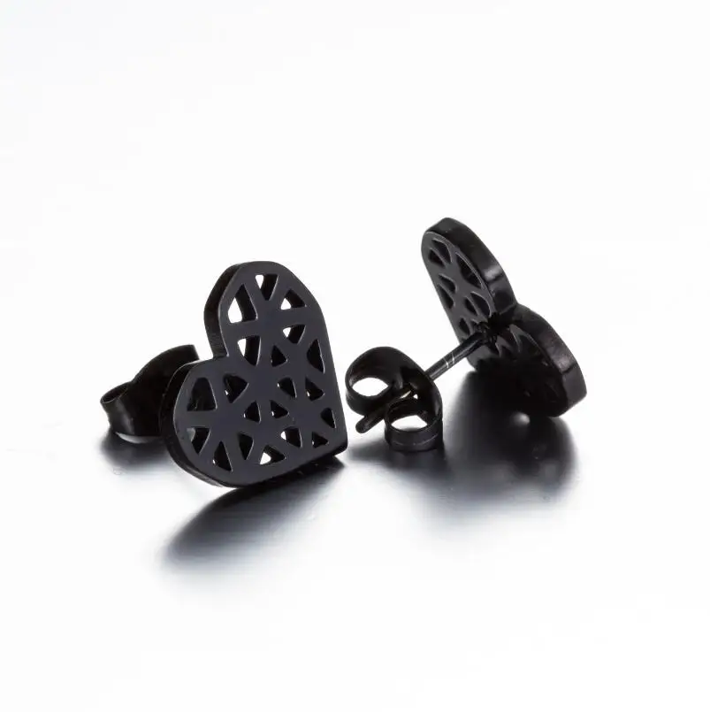 2026 Schwarze Kleine Ohrringe für Damen, Verschiedene Stile, Edelstahl, Schlangen-, Elefanten-, Herz-, Geometrische Ohrringe, Bienen-Schmuck, Großhandel – Detail 31