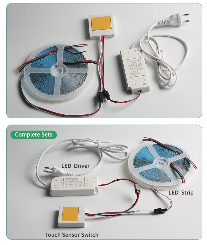 Badezimmerspiegel LED-Licht Touch-Schalter 12V 24V 60W Ein-Knopf-Touch-Dimmer-Controller – Detail 7