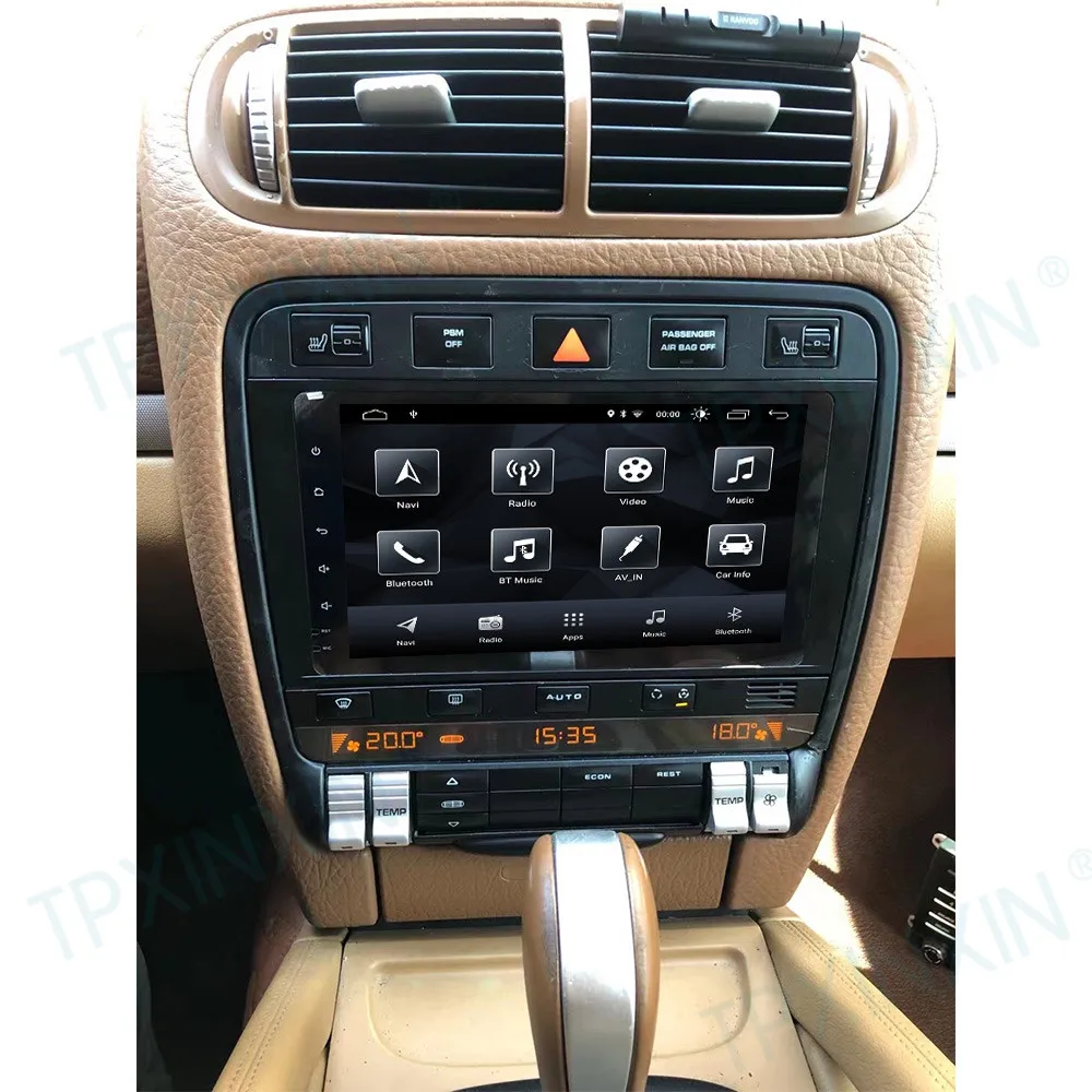 For Porsche Cayenne 2006-2010 Android 10 Car Stereo Car Radio with Screen Car GPS Navigation Tape Recorder Head Unit