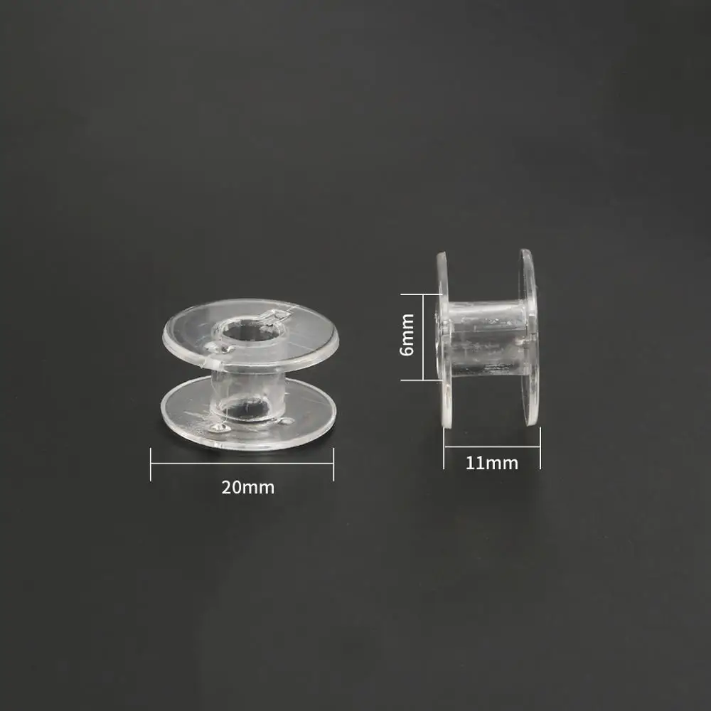 10pcs/lot Transparent Bobbins Spool Sewing Machine Spool Universal Empty Bobbin Sewing Bobbins Spool For Sewing Tool Accessories
