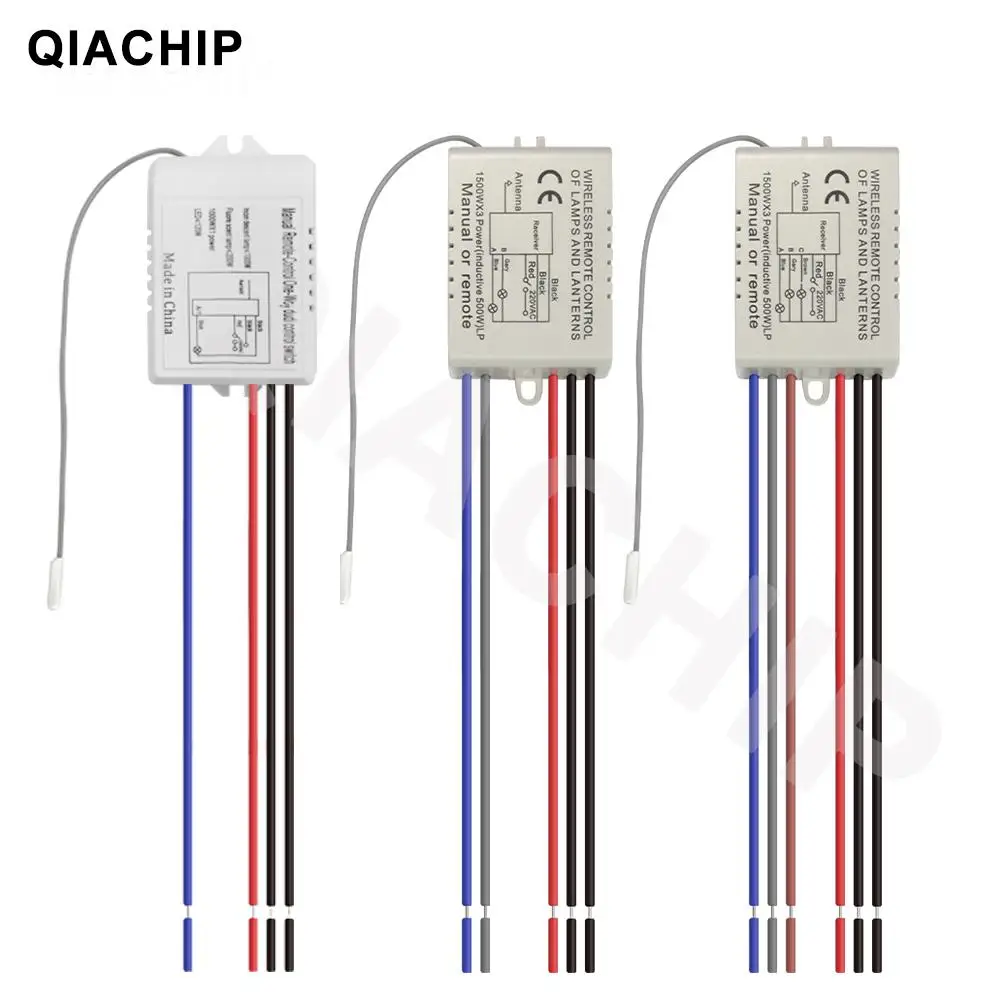 Elektryczne drzwi bezprzewodowy pilot przełącznik ON/OFF 220V lampa światła 433Mhz uniwersalny odbiornik nadajnik inteligentny przełącznik