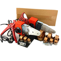 Free Shipping DN 20-32-63mm Red Portable Home Welding Tool Kits PPR Tube Welding Machine 220V For Plastic Pipe Heating Soldering