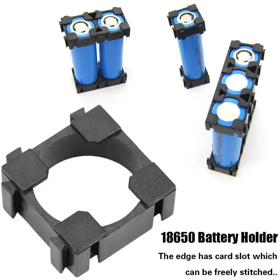 20Pcs/lot 18650 Lithium Battery Holder Plastic Batteries Pack Bracket Cylindrical Cell Battery Stand For DIY Fixed Battery