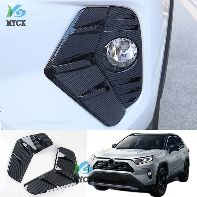 

Хромированная передняя противотуманная фара из АБС-пластика, декоративная рамка, накладка для Toyota RAV4 RAV 4 2019 2020, автомобильные аксессуары