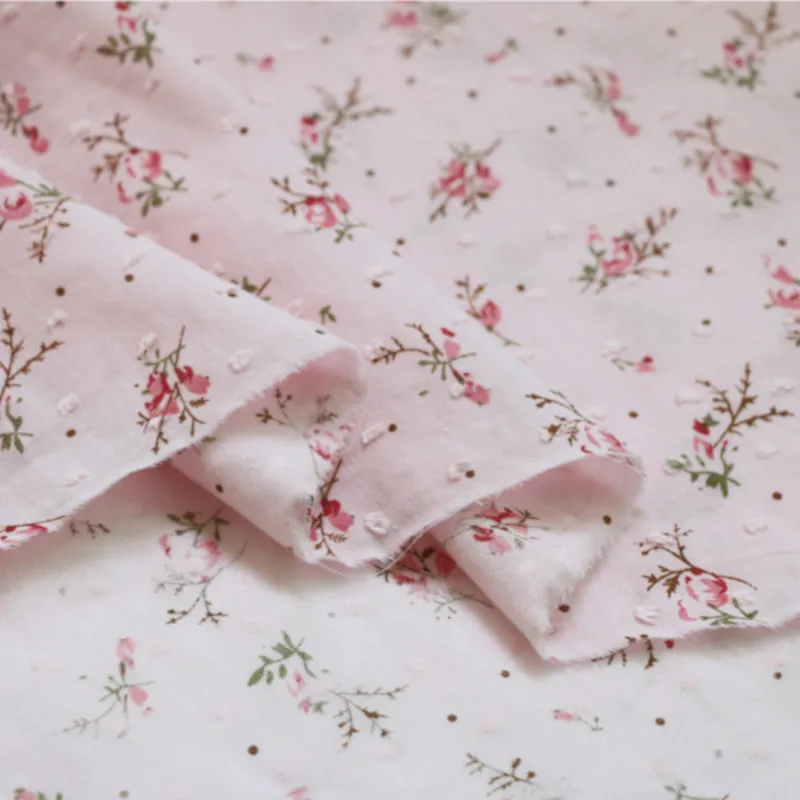 3/5/10yard Soft Ditsy Print Floral Cotton Fabric Vintage Flower Patterned Sewing Material By the Yard