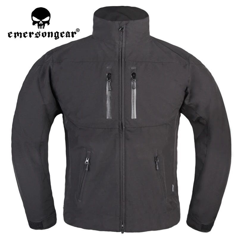 Imagem -03 - Emersongear Tático Casca Macia Blusão Jaqueta Trench Coat Quente Airsoft Esportes Caminhadas ao ar Livre Ciclismo Viagem Em6810