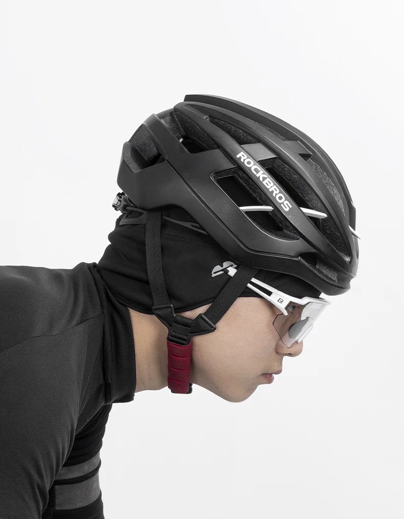 ROCKBROS Wintermützen, winddicht, Thermo-Fleece-Hüte, Fahrradmütze, Skifahren, Motorrad, Radfahren, Hut, Bandana, Ciclismo, Stirnband – Detail 4