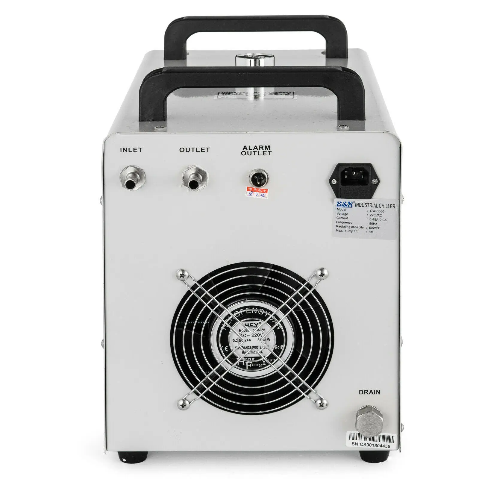 Imagem -02 - Vevor 220v Cw3000 Thermolysis Refrigerador de Água Industrial Chiller para Cnc Laser Gravador Máquinas Gravura 60w 80w