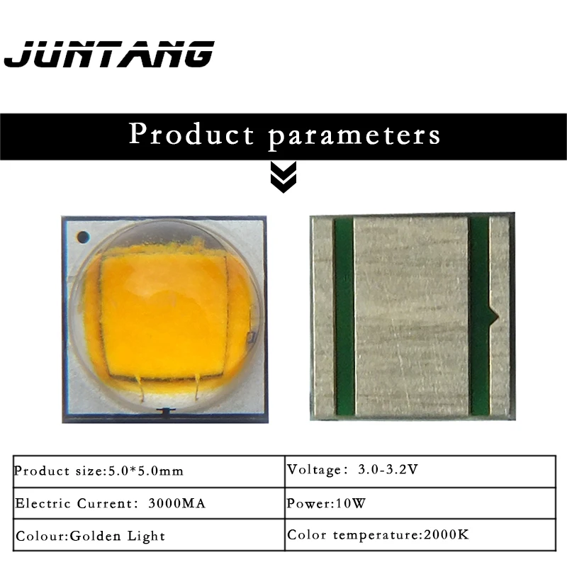 3 قطعة 10W عالية الطاقة LED كري XML2 T6 5050 الذهبي 2000K السيراميك الركيزة المرحلة ضوء المشهد ضوء مصدر الضوء مع PCB