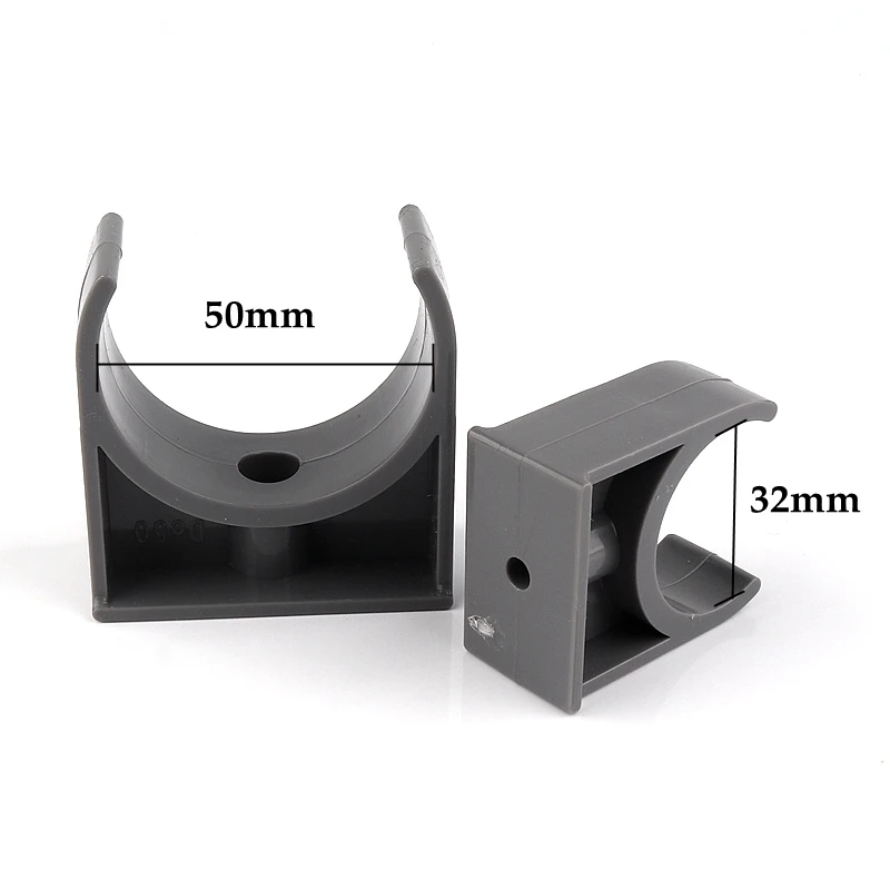 Large Size Inner Dia 20~110mm PVC Pipe Carrier Clamp Irrigation System Connector Fittings Fixed U-type Water Pipe Clip Clamps