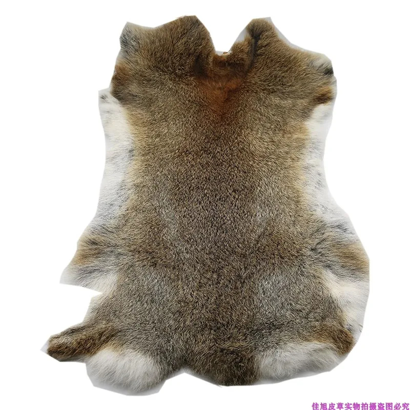 Nature Real Genuine Rabbit Fur Sale By Whole Piece Fluffy Rabbit Leather Fur Home Decoration Clothing Accessories High Quality