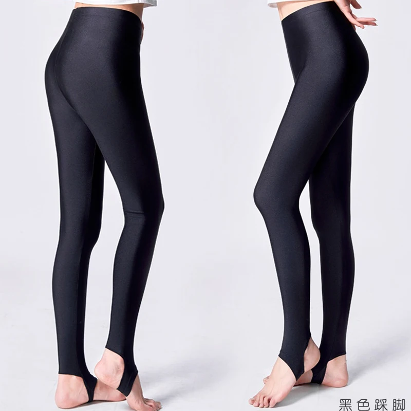 DROZENO Dünne eis seide geerntete hose, glanz leggings, frauen selbst-anbau, stretch große größe fuß anliegende hosen