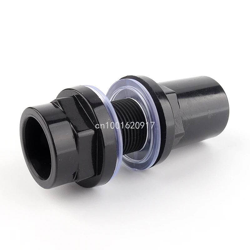 1pcs Avaliable 20-50mm PVC Pipe Fittings Aquarium Fish Tank Connector Overflow Thread Water Supply Accessories Joint