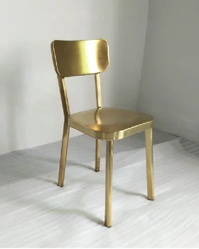 Kreative klassische minimalist ische Single Lounge Esszimmers tuhl, Titan Edelstahl Stuhl