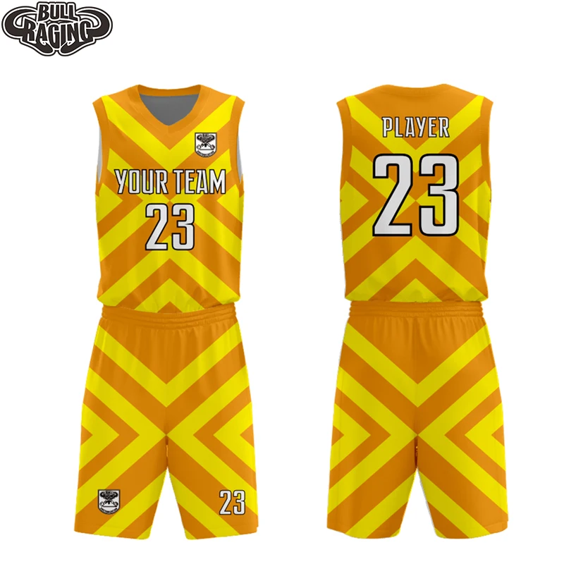 basketball jersey uniform design color yellow personalized custom sublimation geometry pattern basketball jersey uniform