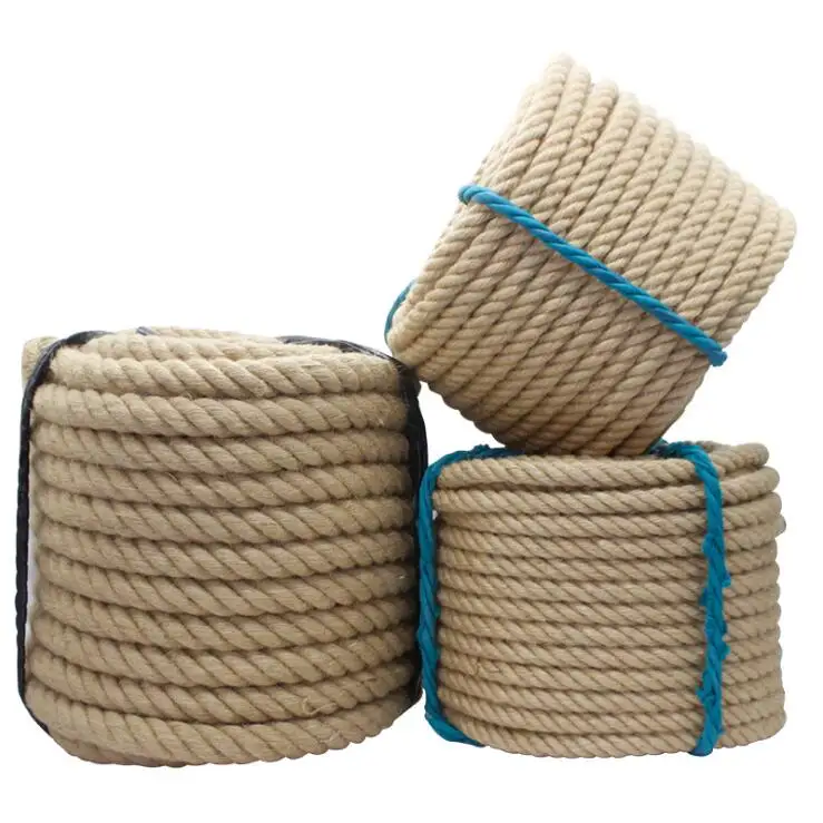 20/24/26/40mm 1-10m Jute Ropes Twine Rope Natural Hemp Linen Cord Interior Home Art Decor