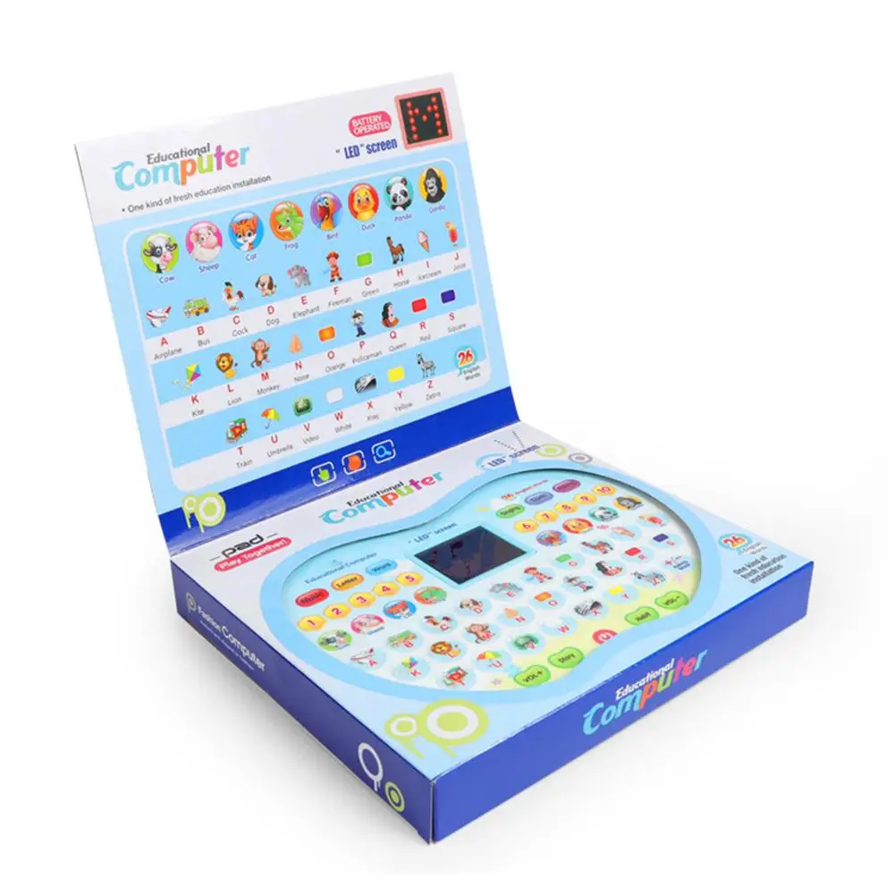 

Electronic Kids Learning Machine Study Tablet Laptop Musical Toys With LED Screen Children Early Educational Toys For Baby