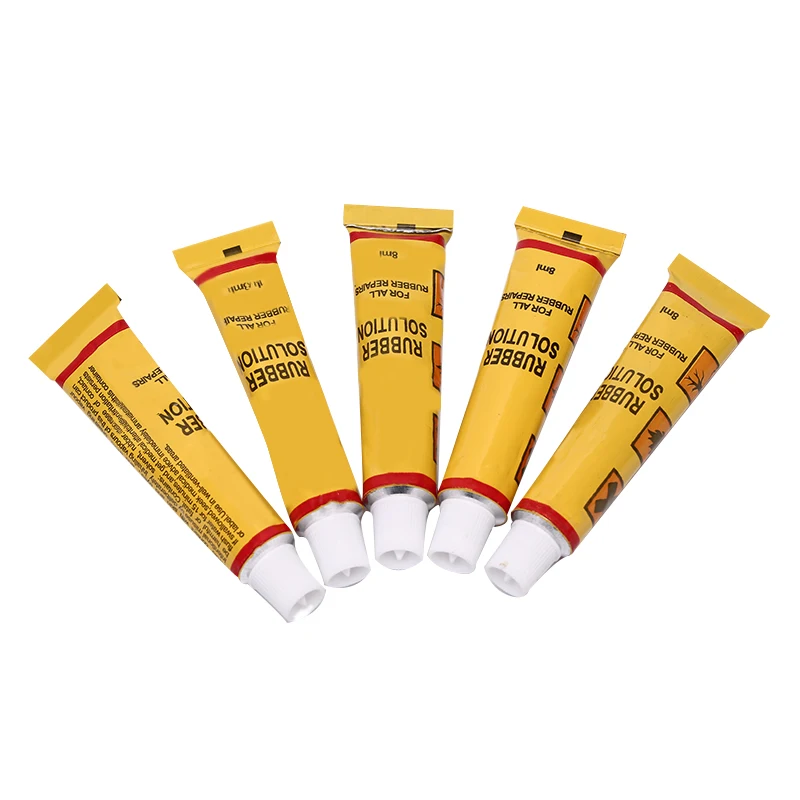 1/5Pcs Bike Inner Tube Glue Adhesive 8ml Glue For Cement Rubber Repair Puncture Cold Patch Solution Kit Bicycle Repair Tool