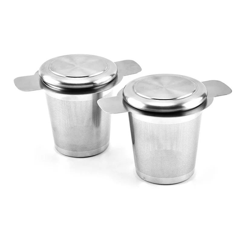 100PcsTea Leak Filter 304 Stainless Steel Tea Infuser Reusable Tea Strainer Teapot Metal Infuser Leaf Spice Filter Basket Kitche