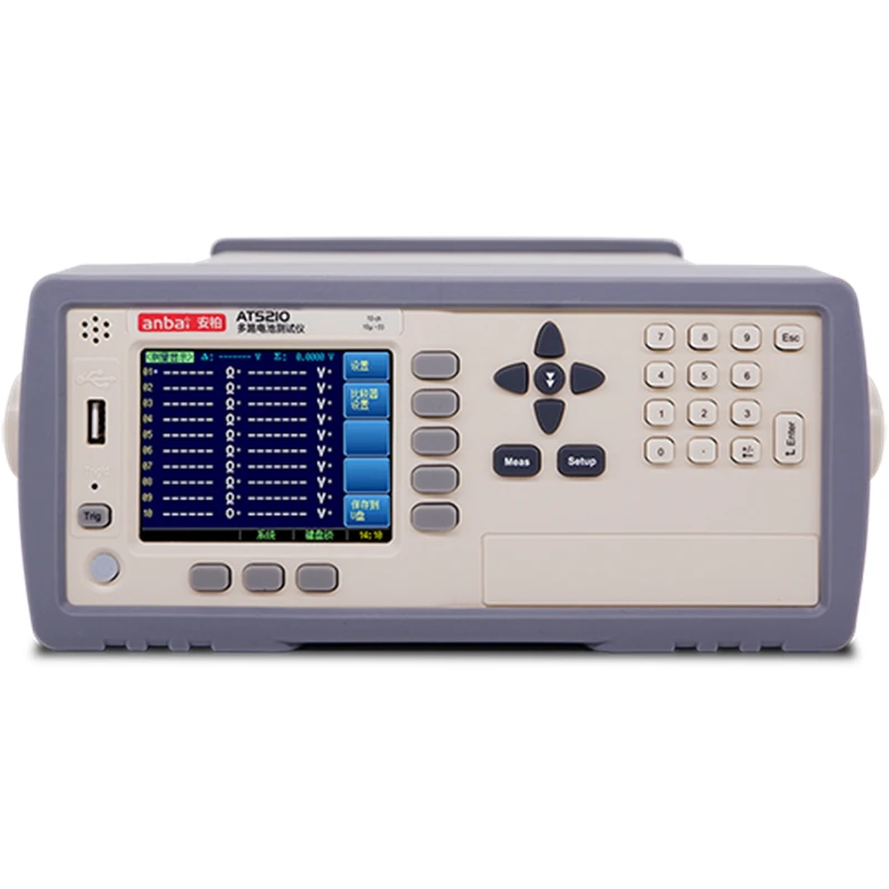 AT5210 Multi-channel Battery Internal Resistance Tester Resistance: 0.01m ohm~3.000 ohm Voltage: 0.00001V~60.000VDC