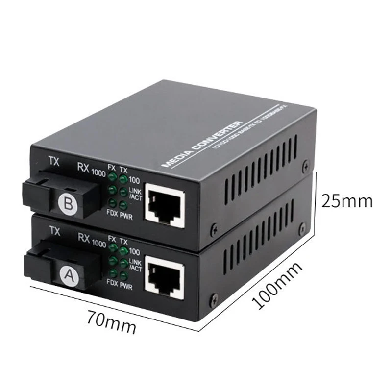 Gigabit single-mode single-fiber optical fiber transceiver SC interface network monitoring photoelectric converter 1 optical