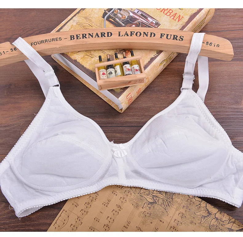 Women No Rims Bra Soft Cotton Underwear Sexy Lace Lingerie Big Bust Bralette Top Breast 36-46 A B C Cup BH T Shirt BH C13 D05