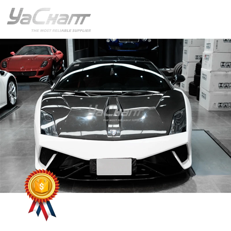 Carbon Fiber Front Trunk Lid Fit For 2008-2012 Gallardo LP550 LP560 LP570 YC DESIGN Style Front Hood Bonnet