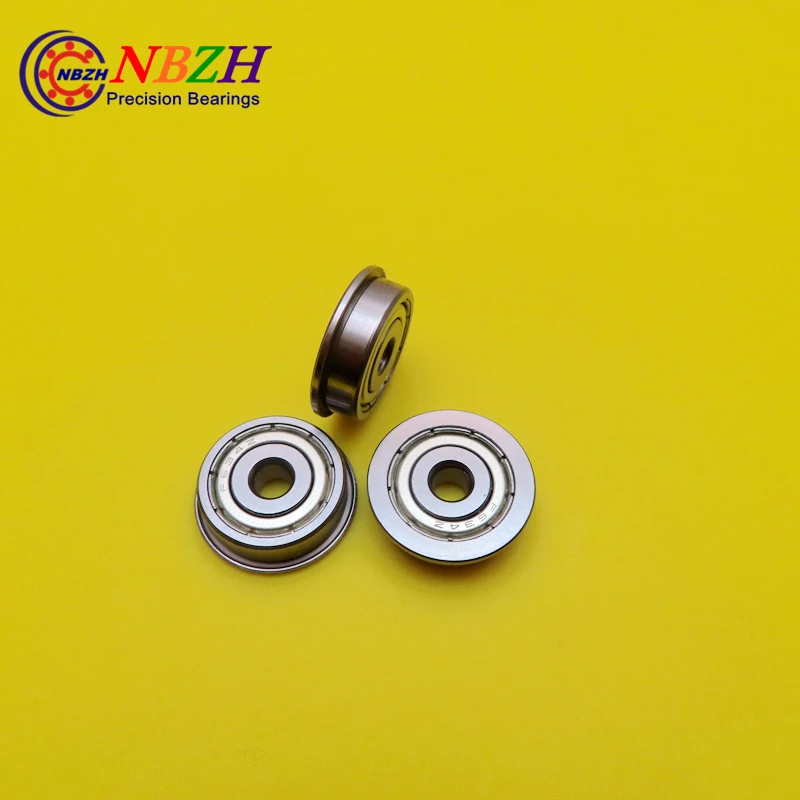 NBZH Bearing10pcs F634ZZ RF1640ZZ F634 Deep Groove Ball Bearing 4x16x5mm Miniature Bearing With Flange