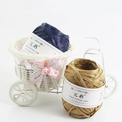 Hui Cai Cotton Grass Rafi Thread Hook Cover Thread Hand Knitted Crochet Yarn DIY Knitted Yarn Hand Hook Hat Thread