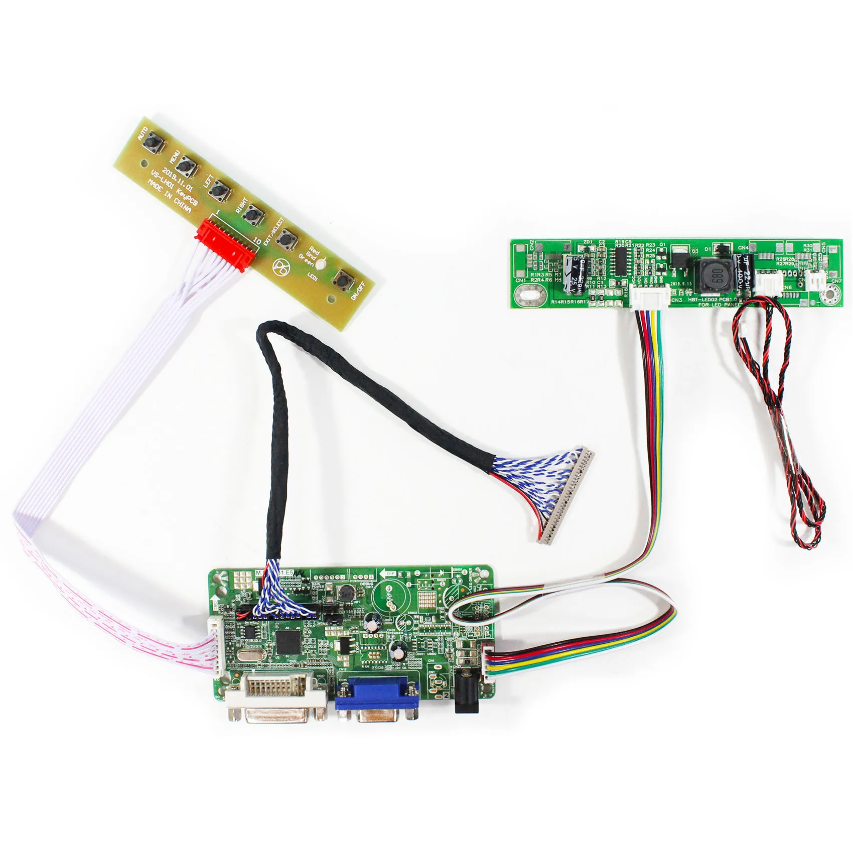 شاشة LCD مقاس 19 بوصة 1280X1024 G190ETN01.1 ، لوحة تحكم DVI VGA