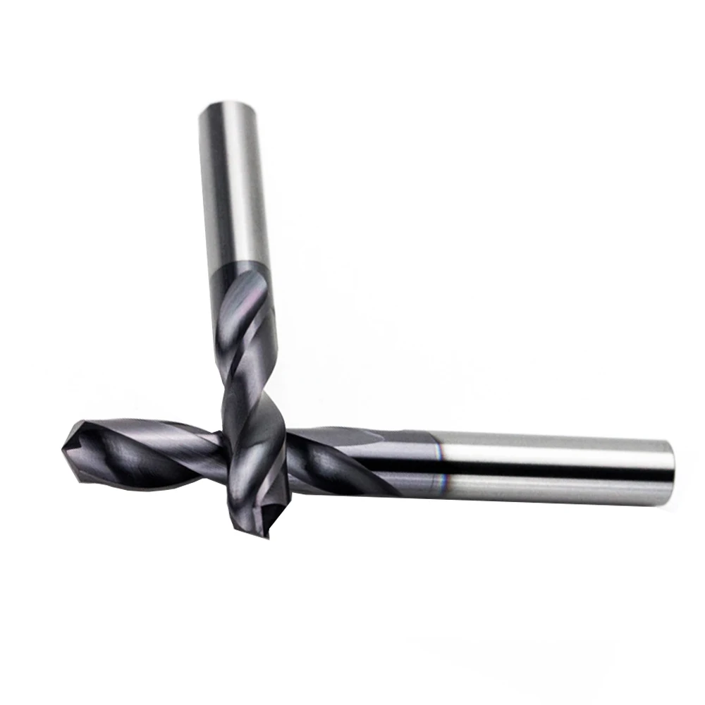 2Pcs  High quality 1-12mm Carbide Alloy Tungsten Steel Super Hard Stainless Twist Bit Straight Handle Solid Monolithic Drill