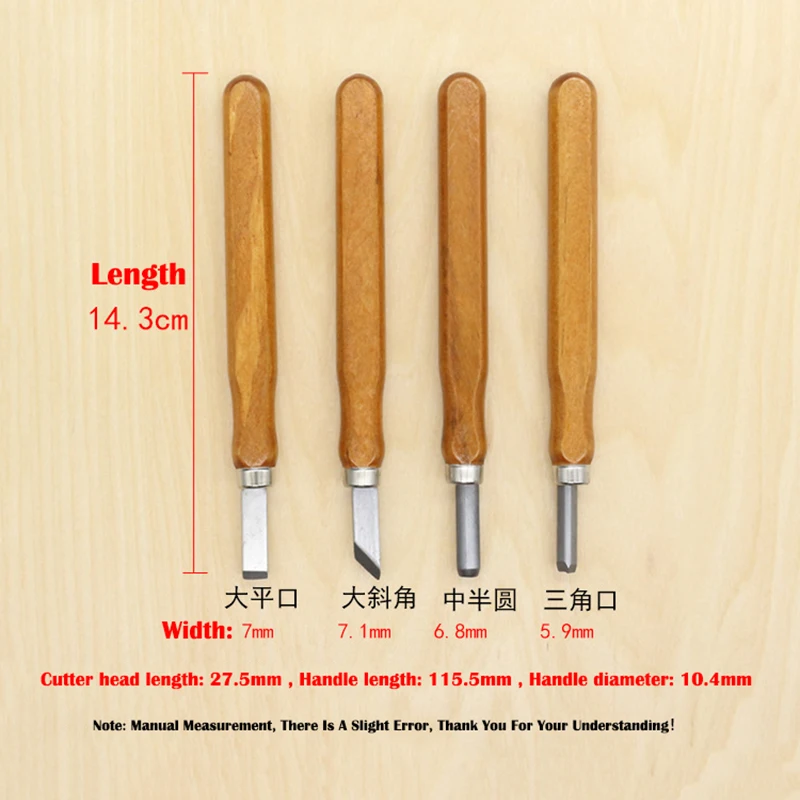 Hand Carving Knife Tool Set Olive Core Carver Cutter Professional Handmade Wood Arts Making Diy Woodcut Sculpture Woodworking