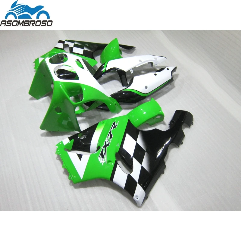 

Sports Motorcycle for Kawasaki Ninja ZX7R fairing kit 1996-2003 green white black fairing set zx7r 96 97 98 99 00 01 02 03 HX13