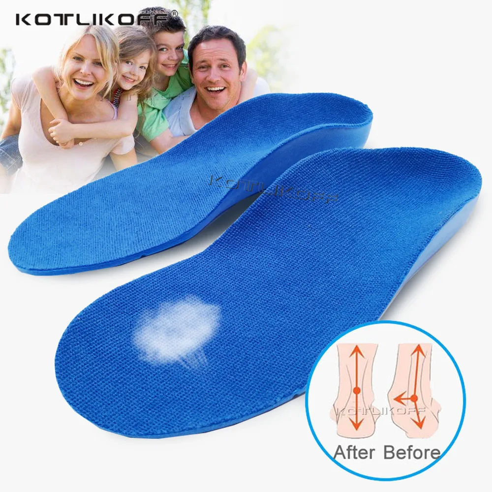 KOTLIKOFF Kids Children Flat Feet Arch Support Insoles Orthotic Orthopedic Shoe Inserts O/X Leg Valgus Arch Support Orthotic Pad