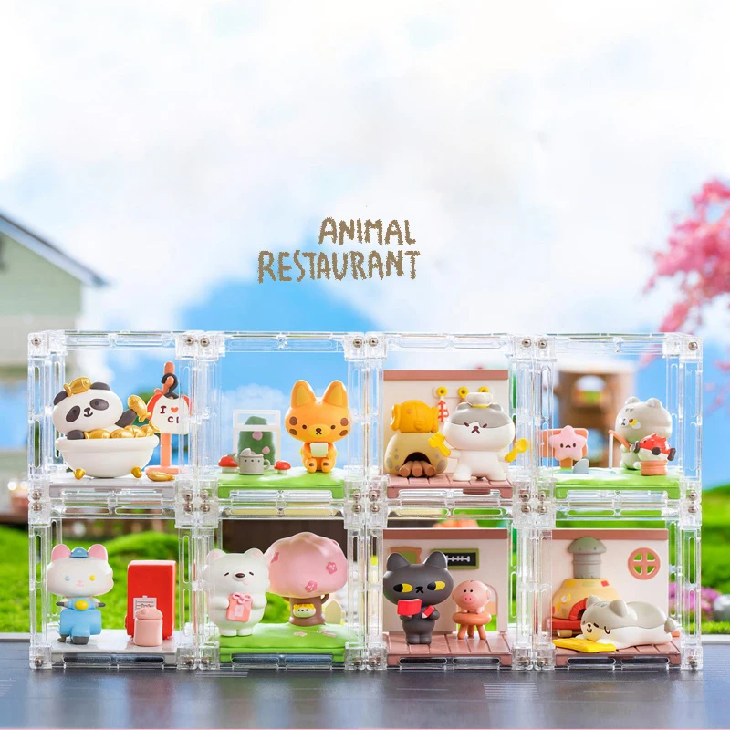 

Blind Box Toy Animal Restaurant Series Blind Bag Caja Ciega Cute Kawaii Model Desktop Decoration Gift Doll Mystery Box Figures