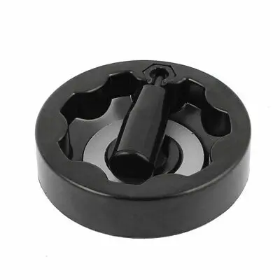 Milling Machine Black Folding Handle Inside Ripple Hand Wheel 12mm x 95mm