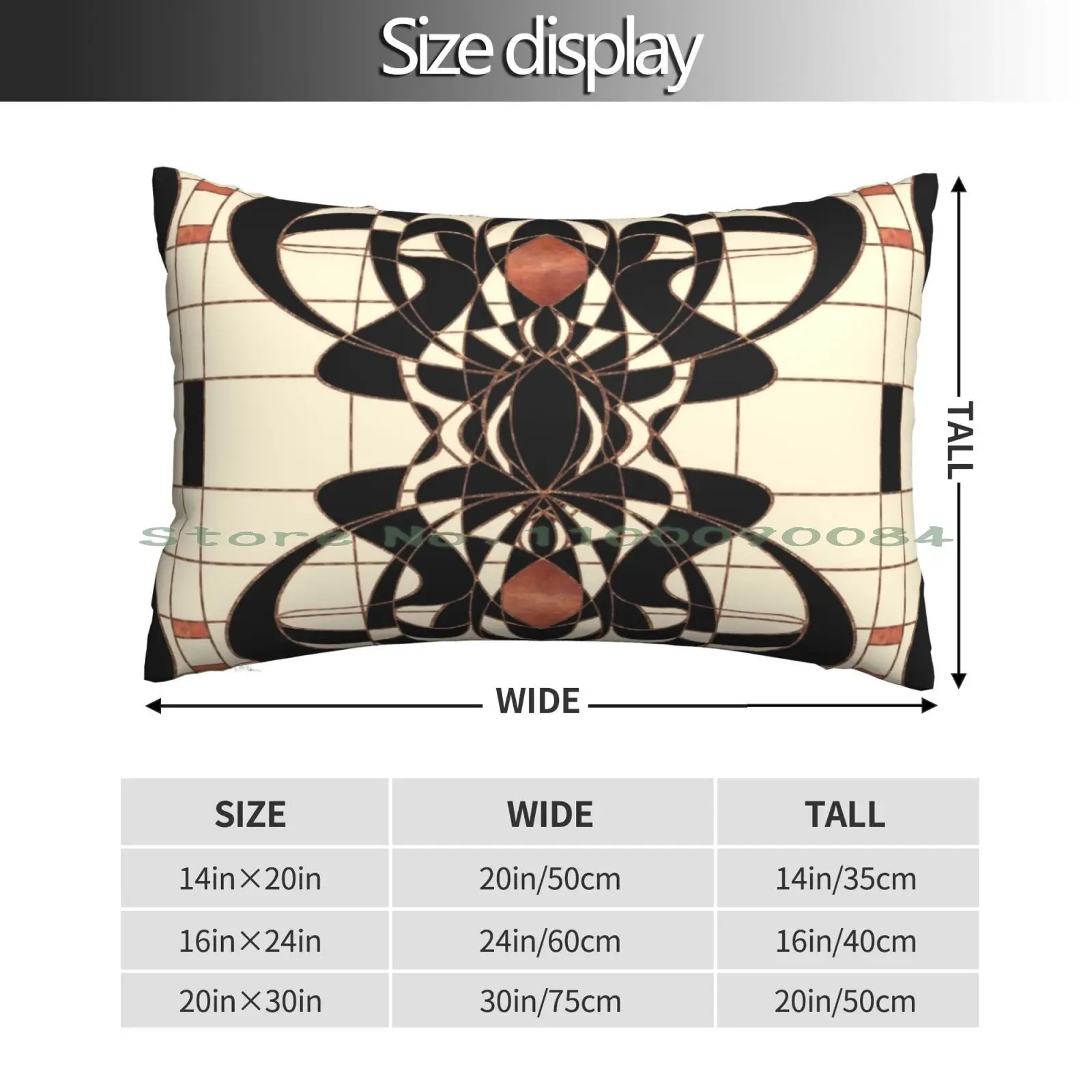 Twenties Vintage Art Deco Art Nouveau Design Pillow Case 20x30 50*75 Sofa Bedroom Artdeco Vintage Design Burlesque Nostalgia