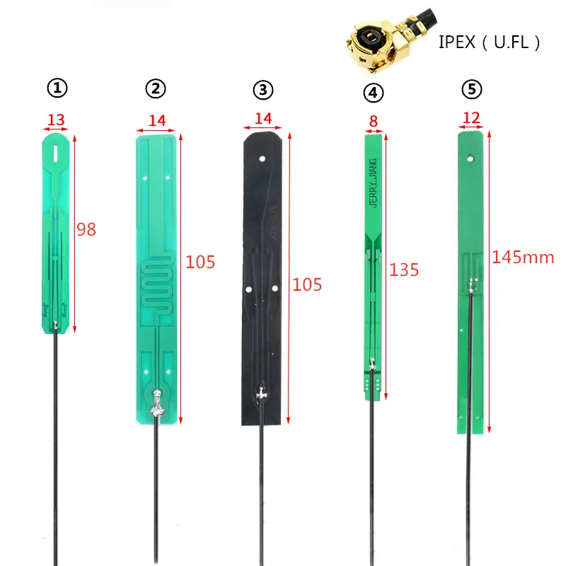 IPEX LTE Antenna U.FL PCB Antenna 12CM RG1.13 700-2700MHZ 8dbi IPEX internal PCB Antenna for SIM7600 SIM7600SA-H SIM7600E-H