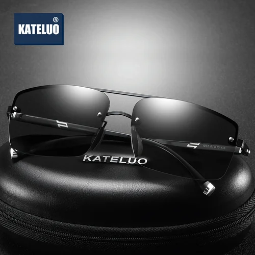 Imagen 2 del producto KATELUO-gafas de sol para hombre, lentes de visión nocturna y diurna, polarizadas, UV400, fotocromáticas, antideslumbrantes, V1912