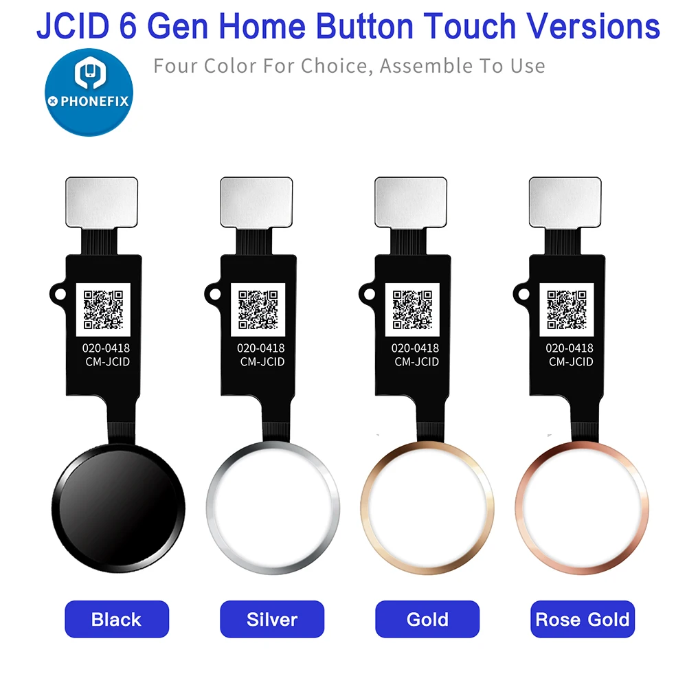JC 6th 3D Universal Touch ปุ่มลายนิ้วมือ Flex Cable สำหรับ IPhone 7 7 8 8P เมนูปุ่มกดฟังก์ชั่น Return ปุ่มเปลี่ยน
